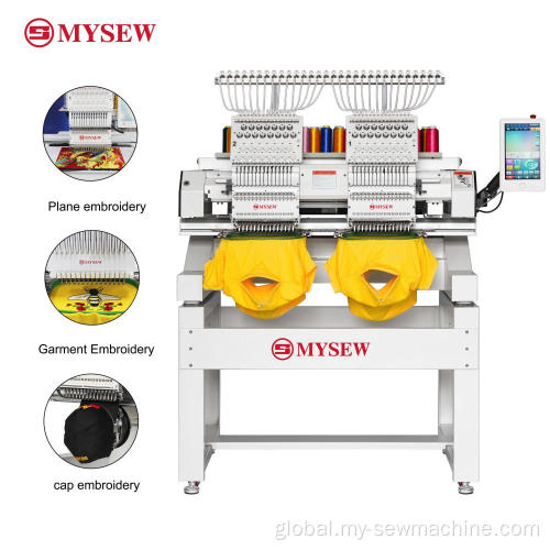 Industrial Sewing And Embroidery Machine Computer single-head flat embroidery machine 12/15 needles Supplier